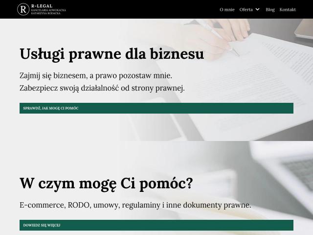 Zobacz R-legal Kancelaria Adwokacka Katarzyna Rodacka